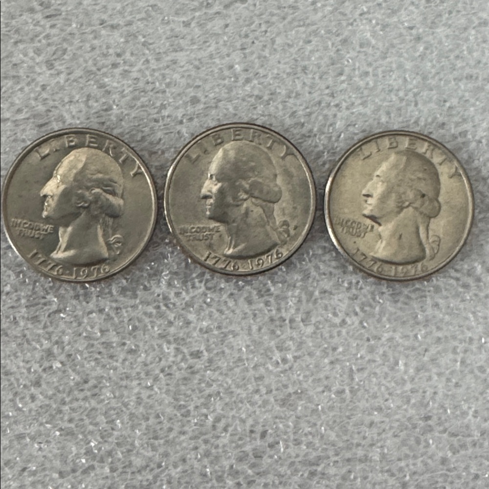 Set of Three Bicentennial Quarters